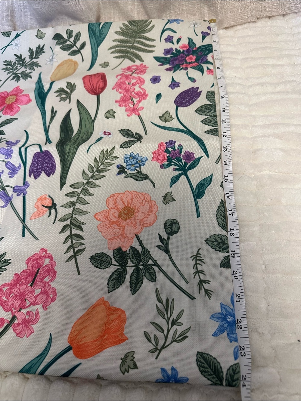 Spring Floral Pillow Covers 24x24 Inch - Picture 3 of 6
